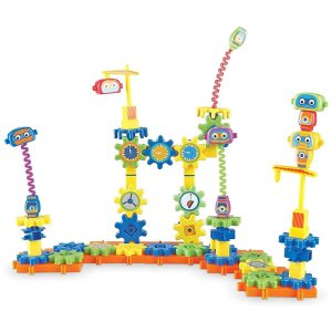 Fábrica de Robôs Learning Resources 1-2-3 Build It! – Kit Educativo Infantil 18 Peças Grandes Desenvolve STEM e Motricidade Multicolorido