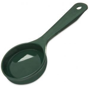 Colher Medidora 118 mL com Cabo Curto 12 UN Carlisle Verde
