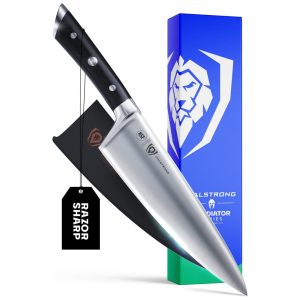 Faca de Cozinha Chef DALSTRONG Série de Gladiador 8 Polegadas Aço Inoxidável Preto