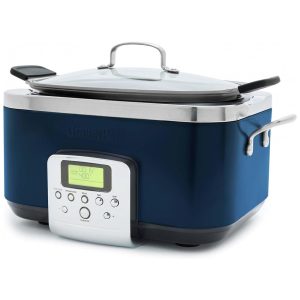 Multi-Cooker GreenPan Elite 8 em 1 57L Programável Revestimento Cerâmico PFAS Free Panelas Removíveis Azul Escuro