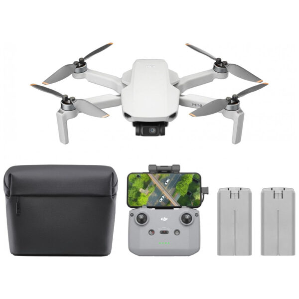 Combo de Drone DJI Mini 4K Camera, Drone com Câmera 4K UHD para Adultos, Estabilização Gimbal 3 Eixos, Transmissão de Vídeo 10km,