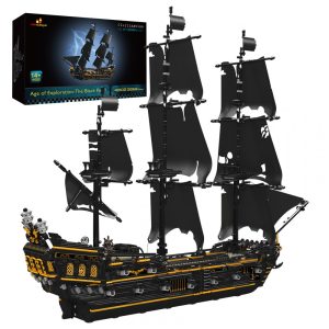 Kit de Construção Navio com 2868 Peças JMBricklayer Preto