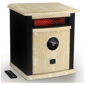 Aquecedor Elétrico Portátil com Tela LED e Controle Remoto 1500W 110V Heat Storm Bege e Preto