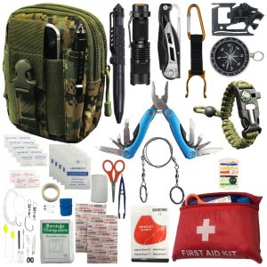 Alerta kit de Sobrevivência Emergência para Acampamento 65 Peças