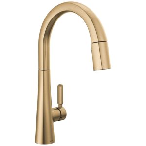 Torneira Cozinha com Pulverizador Pull Down de Ancoragem Magnética Delta Monrovia 9191-CZ-PR-DST Champagne Bronze
