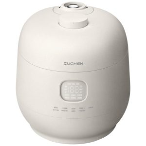 Panela de Arroz Elétrica de Dupla Pressão com Aquecimento por Indução 6 Xícaras Cru 110V Cuchen Branca