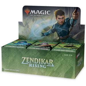Magic The Gathering Zendikar Rising 36 Pacotes de Booster 540 Cartas no Total 1 Carta Topper da Caixa |