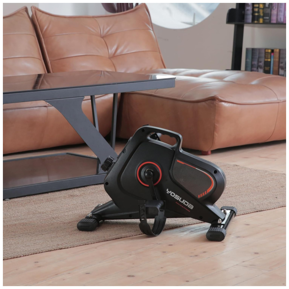 YOSUDA Under Desk Bike Pedal Exerciser Magnetic Mini Exercise Bike for Arm Leg Exercise Physical Therapy Desk Pedal Bike for Home Office Workout - Imagem 9