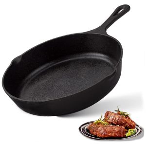 Frigideira de Ferro Fundido Pre Preparada Z GRILLS Preto