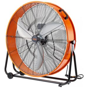 Ventilador Industrial VEVOR 76 cm Laranja Alta Velocidade 3 Velocidades 220W Modelo HIFANXDRUM30 110V