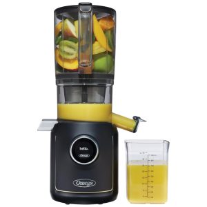 Extrator de Suco Omega Ultimate Performance Juicer Tecnologia Intellidial Motor Silencioso 200W 110V Funil 19L Acabamento Preto