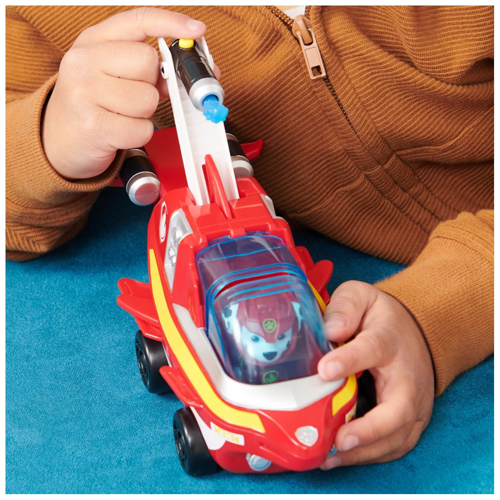 Veículo de Resgate Dolphin de Marshall com Uniforme Aqua Pups para Crianças Acima de 3 Anos Patrulha Canina Vermelho - Imagem 6
