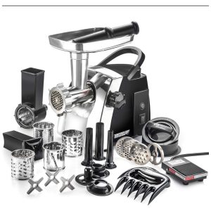 Moedor de Carne Elétrico STX Turboforce 1200W 4 Pratos Moagem Preto 110V