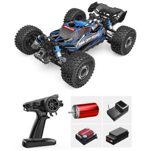 Carrinho de Controle Remoto Escala 1:16 com Bateria Atinge 62 km/h MJX Hyper GO 16207 TesPower Azul