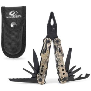 Alicate Multifuncional 13 em 1 Aço Camuflado MOSSY OAK Verde