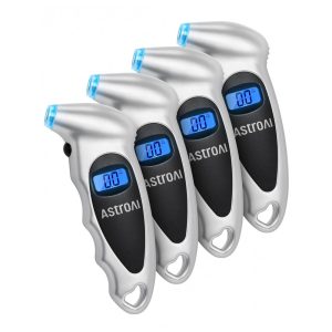 Calibrador de Pressão de Pneus Digital AstroAI de 0150PSI Preciso em Incrementos de 01 4 Unidades para Carro Caminhão e Bicicleta com Tela LCD