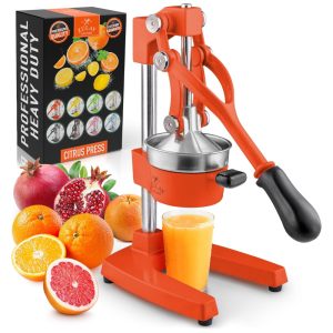 Espremedor Manual Profissional Aço Inoxidável ZULAY KITCHEN maker electric vegetable small crush key Preto