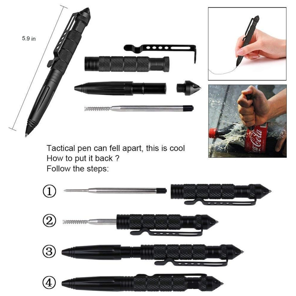 PWWDADA kit de Sobrevivência Emergência para Acampamento 12 Peças - Imagem 2