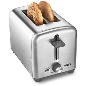 Torradeira Elétrica de 2 Fatias com 6 Níveis de Tostagem 750W 110v BELLA 17262 Prateado