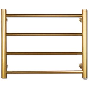 Aquecedor de Toalhas Dourado Rack de Toalhas Elétrico para Banheiro Montagem na Parede Mantém as Toalhas do Banho AquecidasXBVV.
