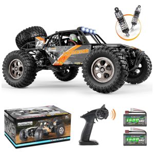 Carrinho de Controle Remoto Off Road até 38 km por hora Tração 4 x 4 Idade Recomendada 8 HAIBOXING 12815 Preto