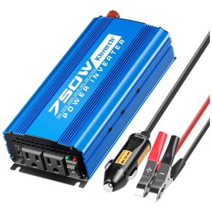 Inversor de Potência 750W 12V Para AC 2 Tomadas USB 110v KINVERCH Vermelho