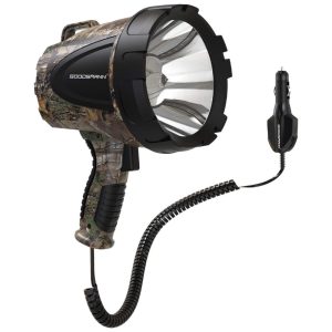 Lanterna 1500 Lumen 12V com Plugue Até 620mts de Alcance Feito em ABS GOODSMANN 9924 H102 01 Verde Musgo