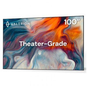 Tela de Projetor Fixa Valerion 100 Polegadas 4K8K Ultra HD Ganho 1.3 dB Compatível com Projetores Longo Curto e Ultra Curto Alcance