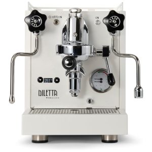 Máquina de Café Expresso em Aço Inoxidável com Controle de Temperatura PID e Modo Ecológico de Baixo Consumo 110V 1500W Diletta Bello Branca