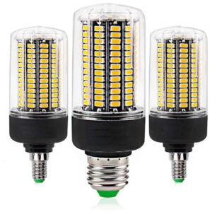 Lâmpadas LED Corn E27 2 Peças, 3.5W a 20W, SMD5736, Voltagem Ampla 110V/220V, Luz Fria, Sem Flicker, IC Inteligente - Iluminação Eficiente,AGIPS