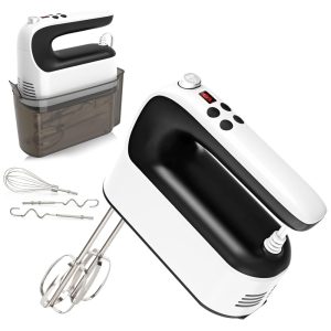 Batedeira Elétrica de 9 Velocidades com 5 Acessórios 400W 110V Yomelo Branca