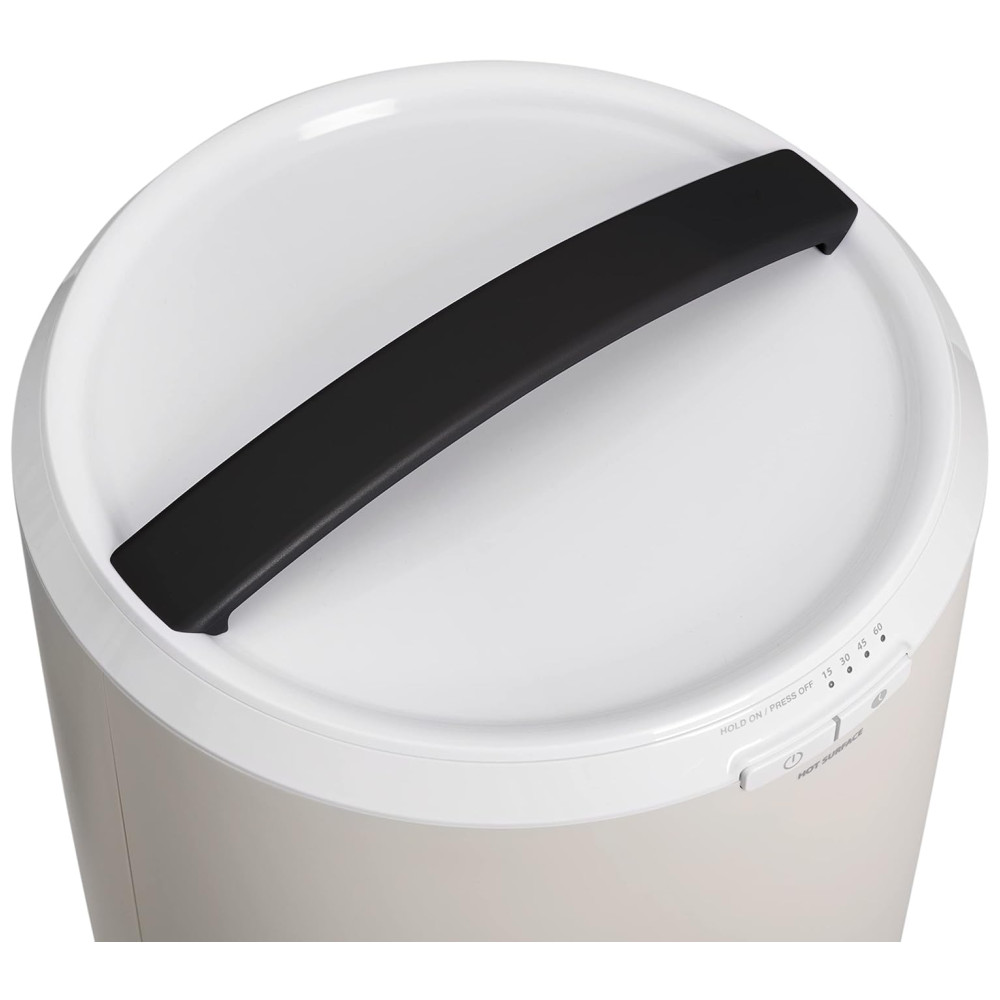 Aquecedor de Toalha Elétrico 20L com 4 Configurações de Temporizador 110V Zadro Cinza e Preto - Imagem 2