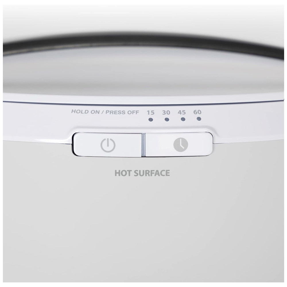 Aquecedor de Toalha Elétrico 20L com 4 Configurações de Temporizador 110V Zadro Cinza e Preto - Imagem 4