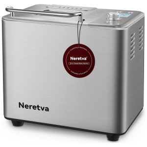Panificadora Automática 20 em 1 com Modo Sem Glúten e 2 Tamanhos de Pão 110V 565W Neretva Prata