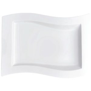 Prato para Todas as Ocasiões Estilo Moderno com Formato Redondo e Material de Porcelana Villeroy Boch Branco