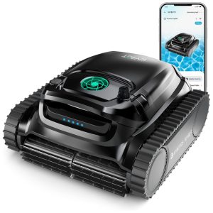 Aspirador de Piscina Robótico WYBOT M1 7 Modos 6 Rotas Filtragem Dupla Controle por App Motor sem Escovas de 120W Bateria de 10.000mAh Autonomia