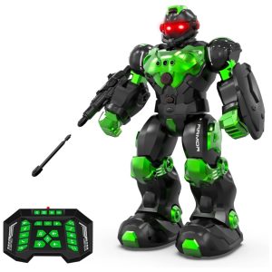 Robô Inteligente STEMTRON com Controle Remoto para Crianças Acima de 6 Anos Verde