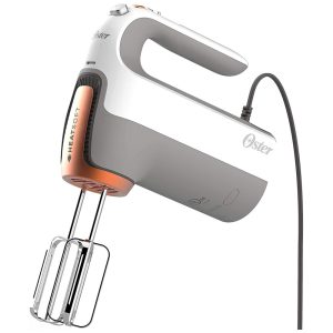Batedeira de Mão com 7 Velocidades com Acessórios Aço Inoxidável 270W 110v OSTER FPSTHMSNC WS Branco