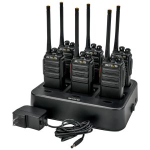 Rádio Comunicador Walkie Talkie Retevis H-777S de Longo Alcance FRS Rádio Bidirecional Portátil e Resistente Mão Livre Seguro com Carregador