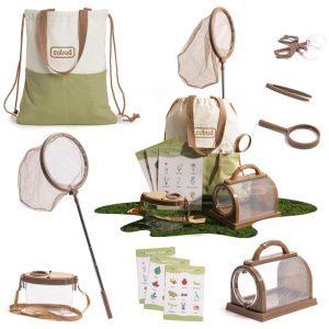Kit Educativo de Aventura ROBUD Pegador de Borboletas com Fantasia Conjunto de Aventura ao Ar Livre Jardim Praia e Acampamento