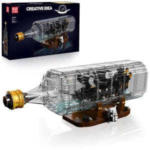 Kit de Construção Navio Pérola Negra com Garrafa Drift com 2206 Peças para Crianças e Adultos Mould King Preto