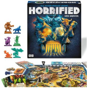 Ravensburger Horrified Greek Monsters: Jogo de Tabuleiro de Estratégia Cooperativo com Criaturas Míticas Gregas para Maiores de 10 Anos
