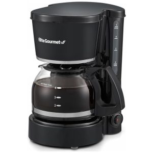 Máquina de Café Elite Gourmet EHC-5055 Automática 5 Xícaras com Função Pause N Serve Filtro Reutilizável Interruptor Liga/Desliga