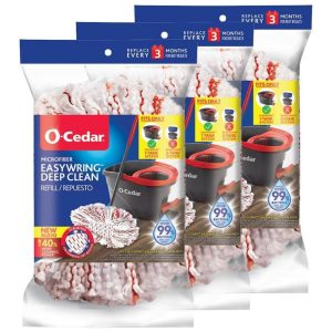 Refil Mop Microfibra Compatível com O Cedar 3 Unidades