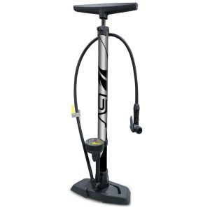 Bomba de Piso Ergonômica para Bicicleta com Medidor e Válvula Inteligente 160 PSI BV Preto