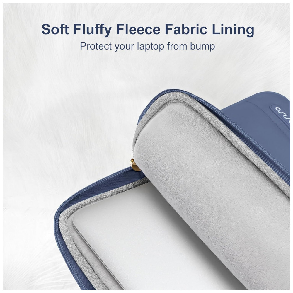 MOSISO Estojo Puffy para Laptop 15-16" Cinza Lavanda, Compatível com MacBook Pro 16", HP, Dell, ASUS, Acer, Lenovo, Bolsa com Estojo - Imagem 3