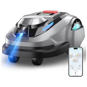 Cortador de Grama Robô N1600 PRO YARDCARE Cinza Escuro – Mapeamento RTK+Visão Navegação Avançada Cobertura 1600 m² Controle APP Inteligente Multi-Zona Modelo N1600pro