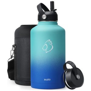 Garrafa Térmica 1900L Portátil com Isolamento a Vácuo Aço Inoxidável BUZIO Verde