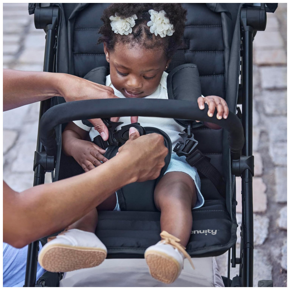 Carrinho Compacto Dobrável Ingenuity 3Dquickclose CS+ Summer Infant Preto Leve com Capota Extra Grande e Armazenamento Amplo - Imagem 9