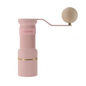 Moedor de café manual Cocinare ESSENCE GO B38 Ultra rosa vintage 30g GhostEdge Ultra 80 ajustes